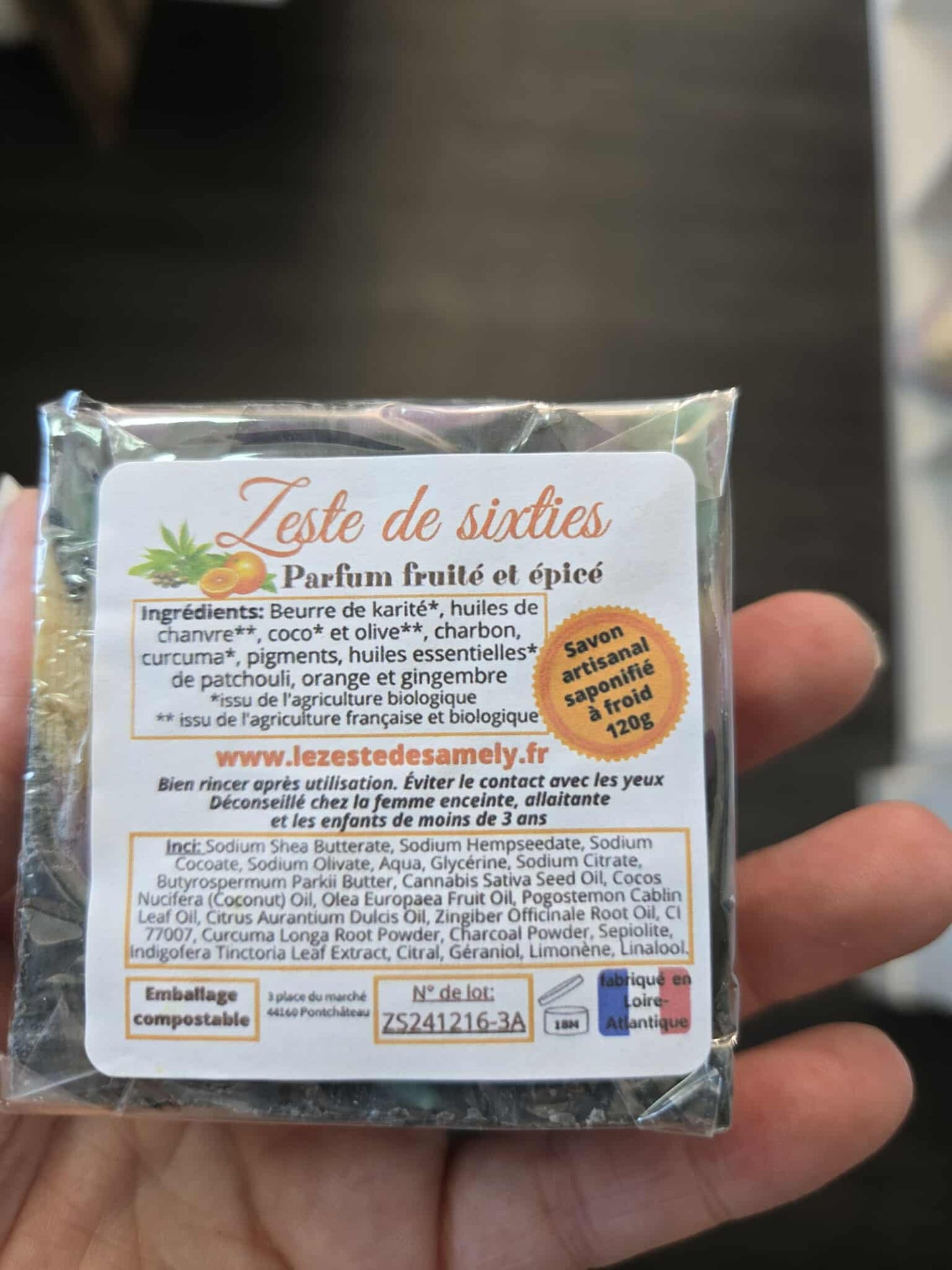 Savon zeste de sixties