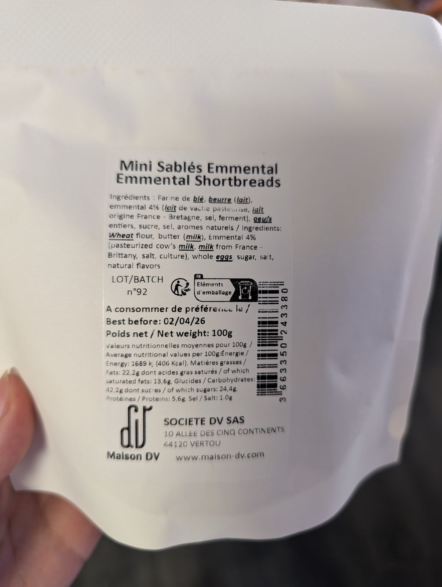 Sablé emmental