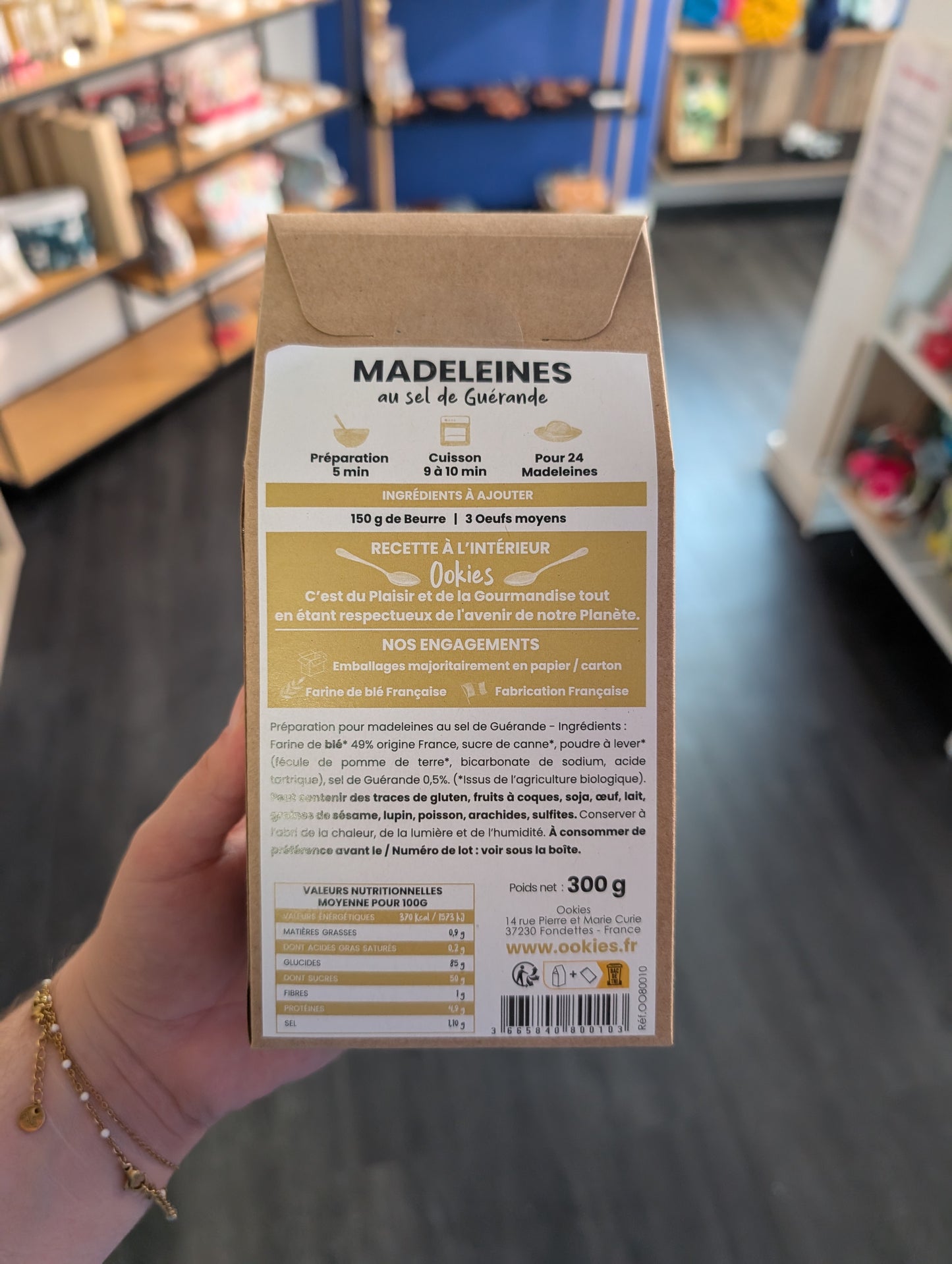 Préparation pour Madeleine