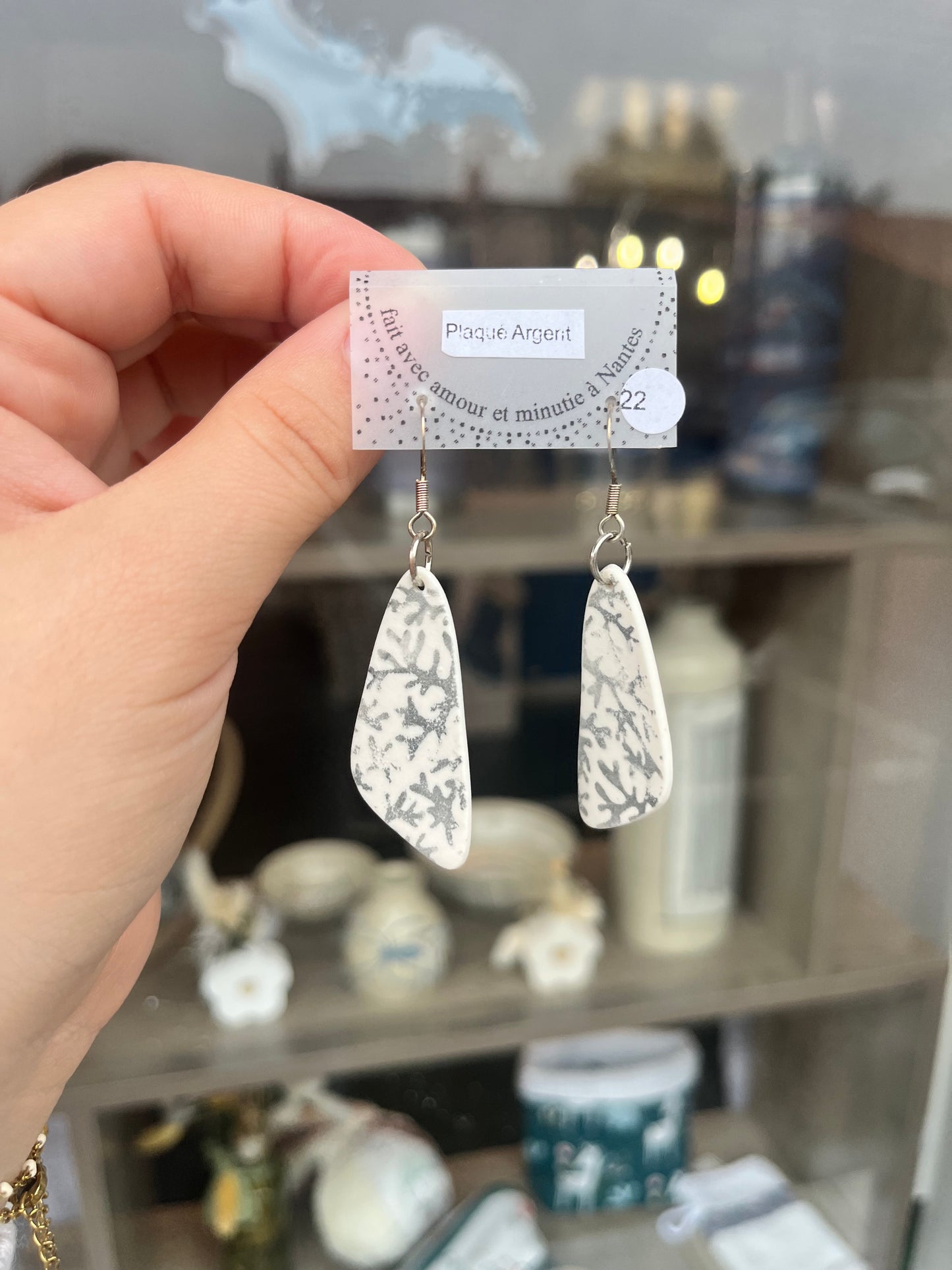 Boucle d’oreille céramique