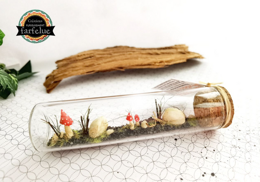 Eprouvette horizontale Champignons - Small