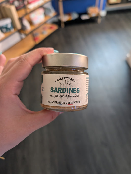Rillette SARDINES au piment d'Espelette