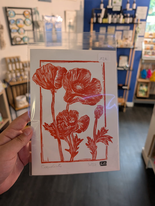 Affiche coquelicots