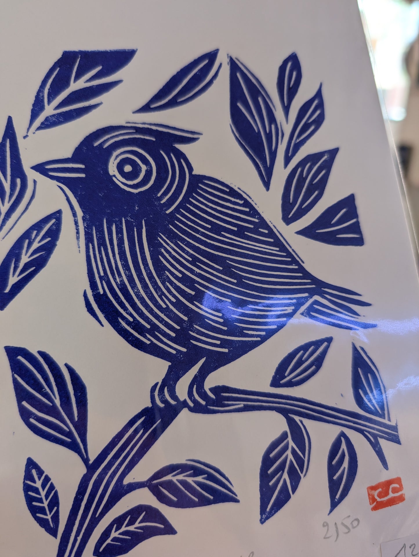 Affiche oiseaux à la huppe